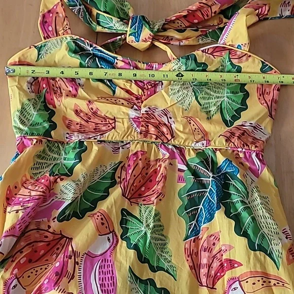 FARM RIO Beaks & Bananas Cotton Maxi Dress - Picture 9 of 12